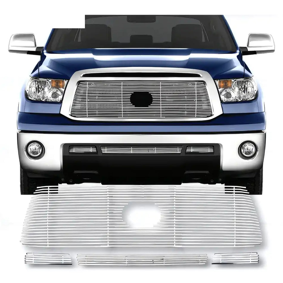 2010-2013 Toyota Tundra Billet Chrome Front Grille Stainless Steel 4PC