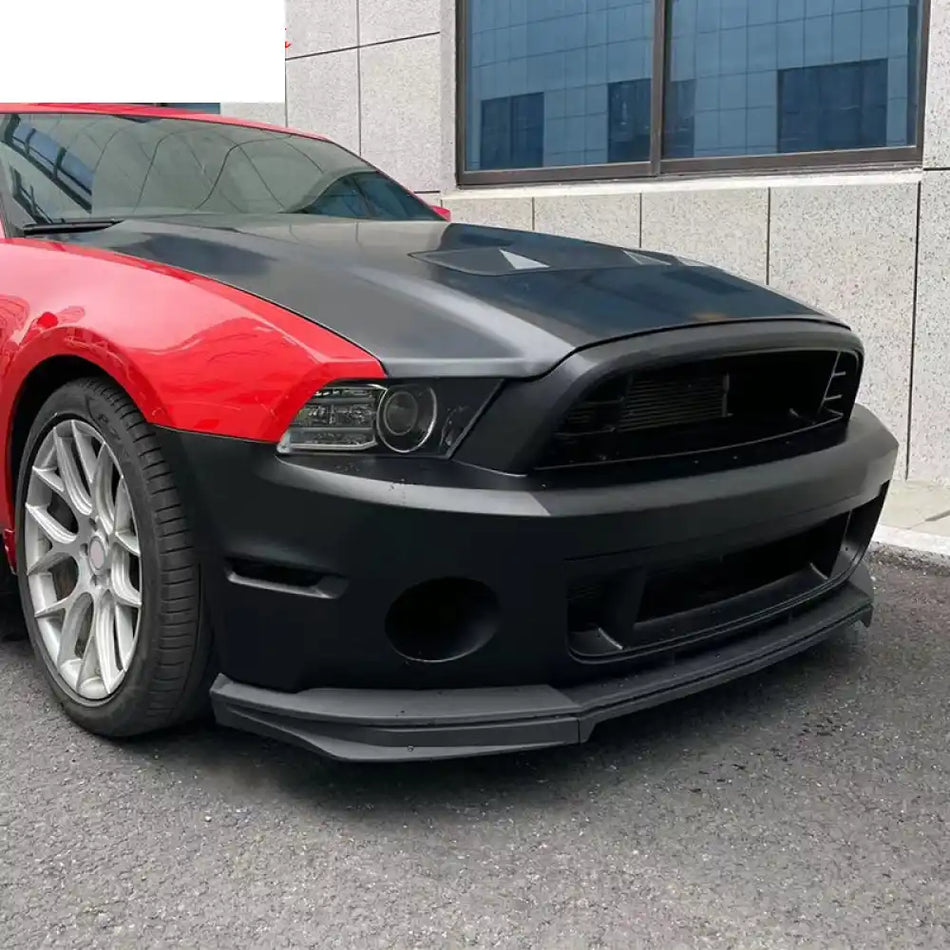 2010-2014 Ford Mustang GT500 Style Front Bumper Cover Hood Grille Lip