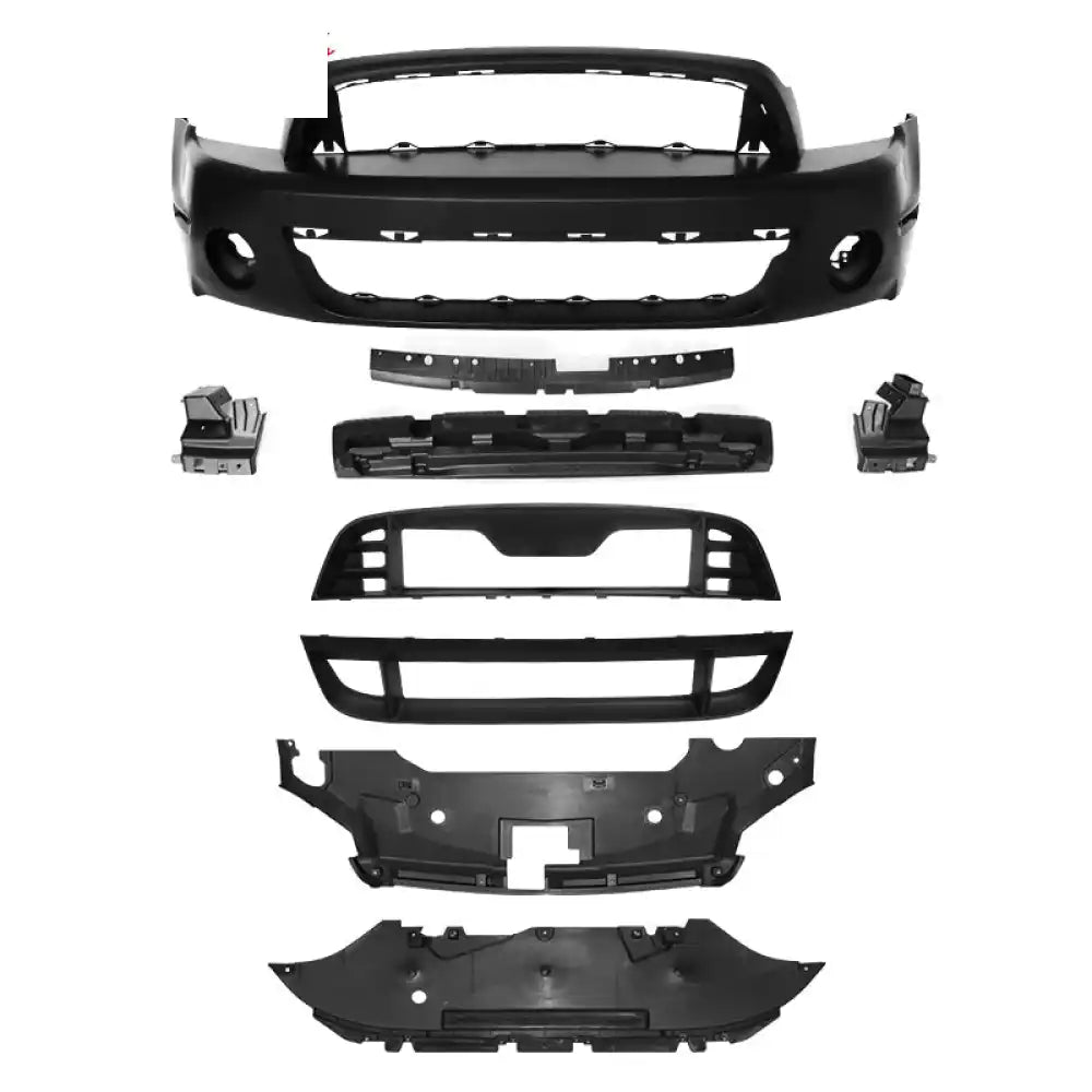 2010-2014 Ford Mustang GT500 Style Front Bumper Cover Hood Grille Lip