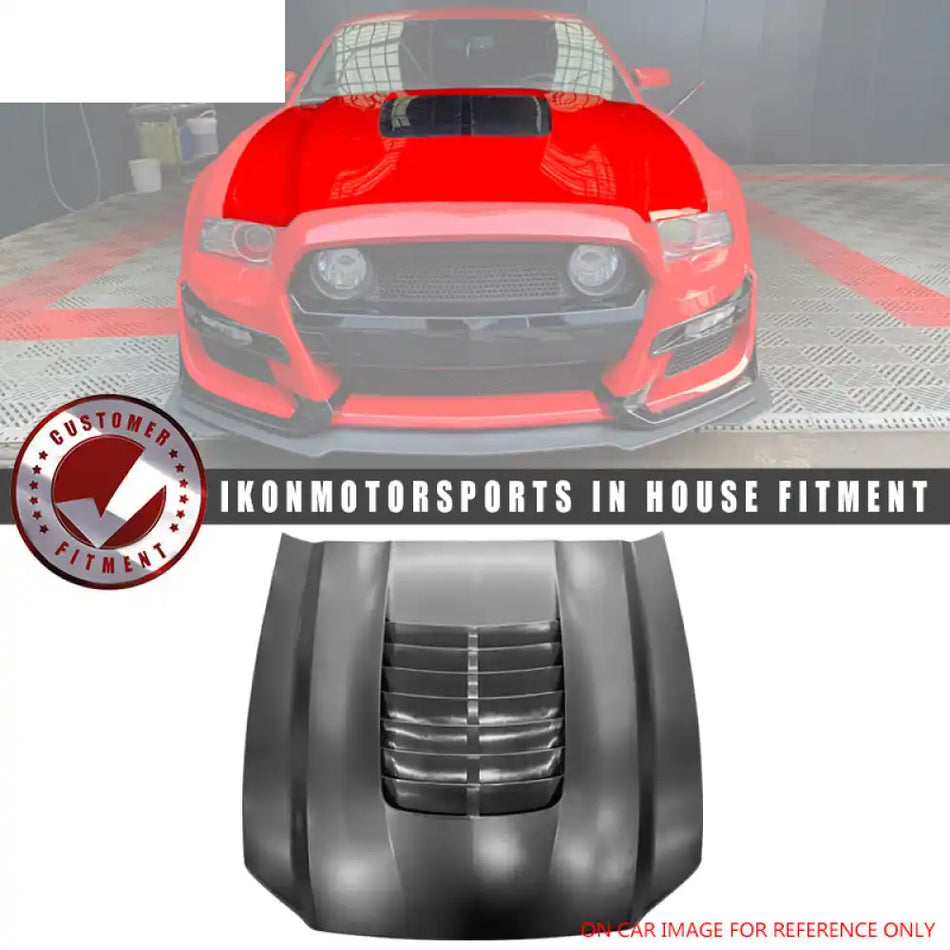 2010-2014 Ford Mustang GT500 Style Unpainted Front Hood Panel Aluminum