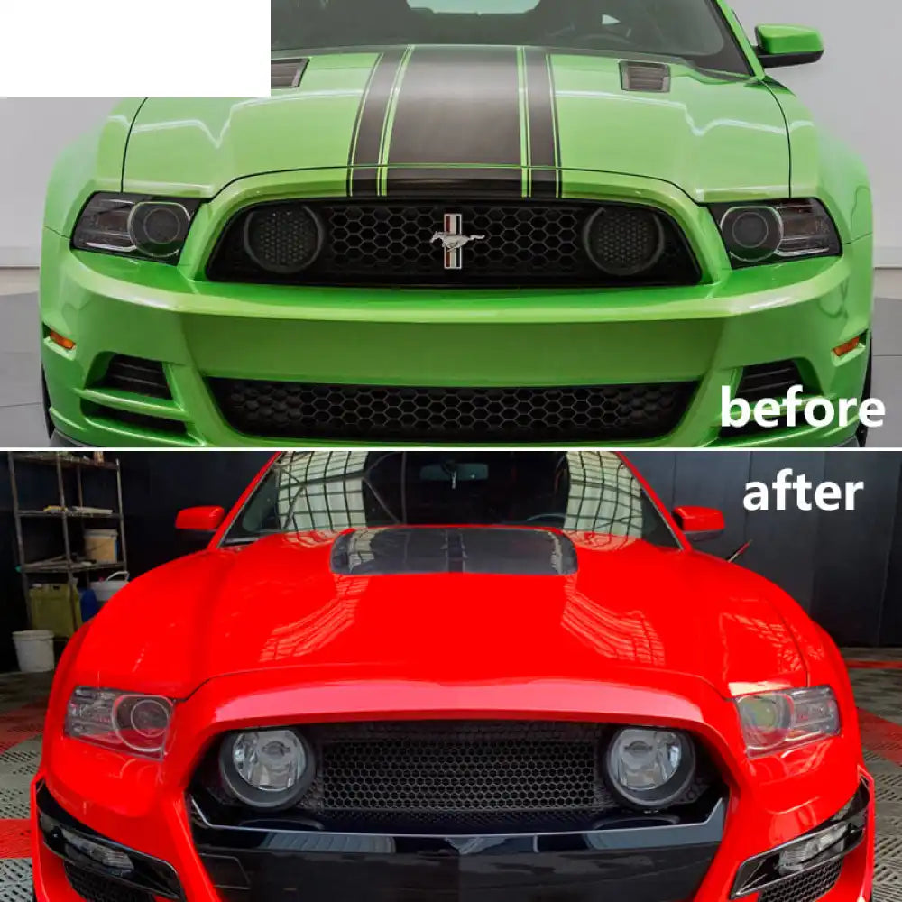 2010-2014 Ford Mustang GT500 Style Unpainted Front Hood Panel Aluminum