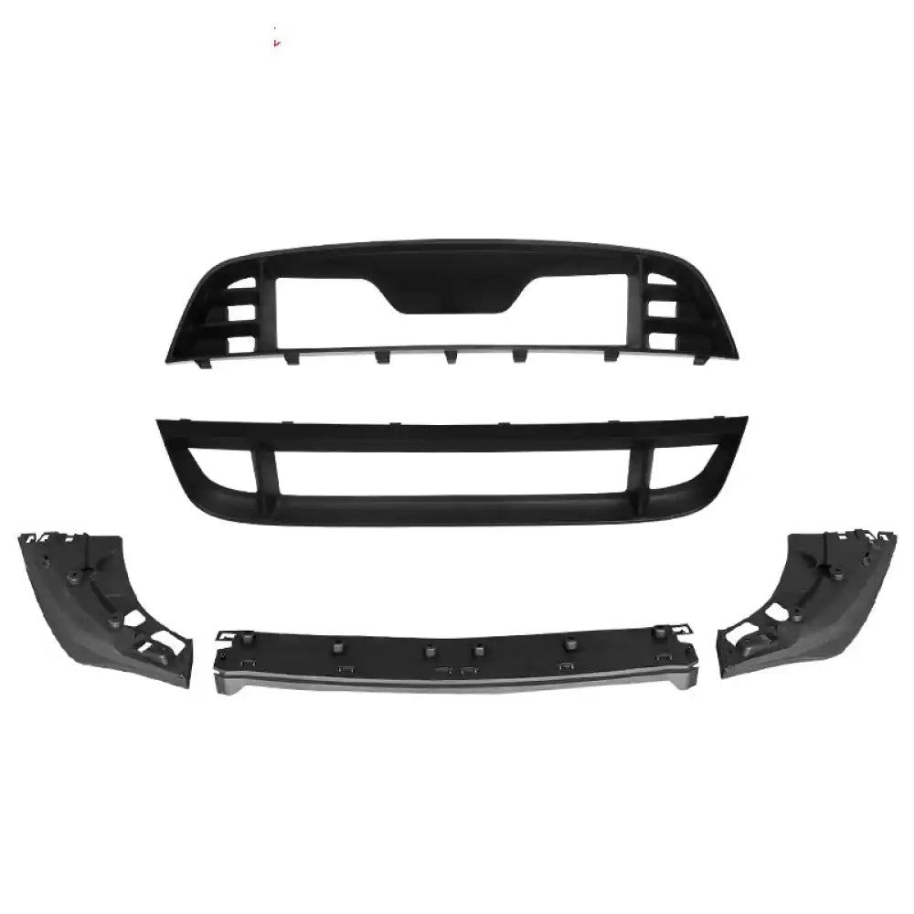 2010-2014 Ford Mustang GT500 Upper Lower Grille + Front Bumper Lip PP