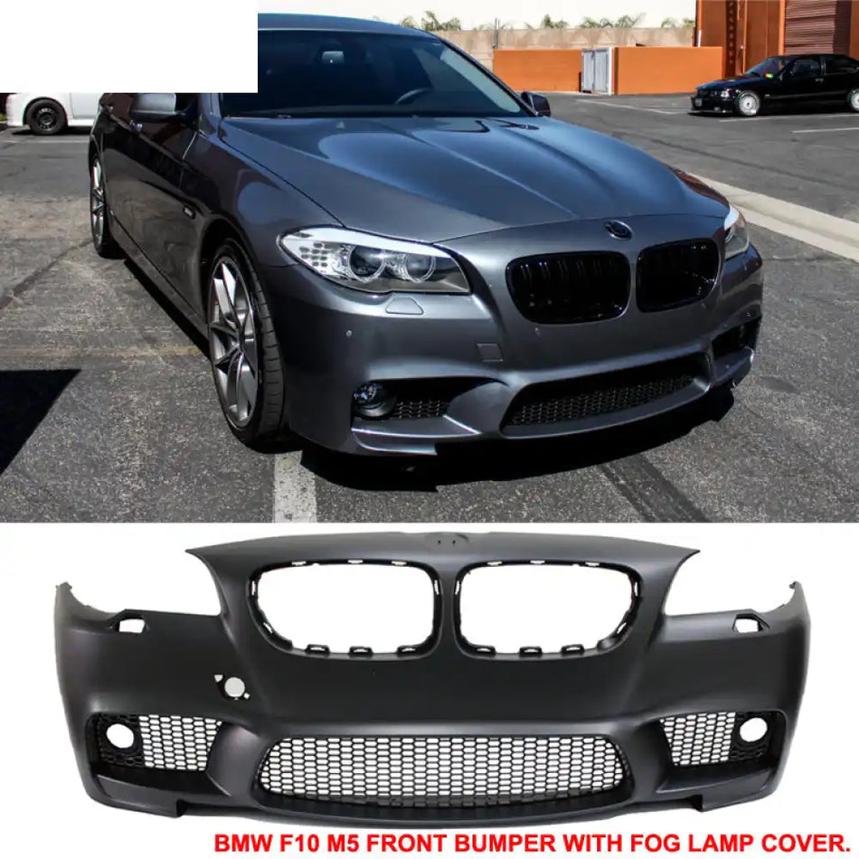 2011-16 BMW F10 5 Series Sedan M5 Style Front Bumper Cover Conversion