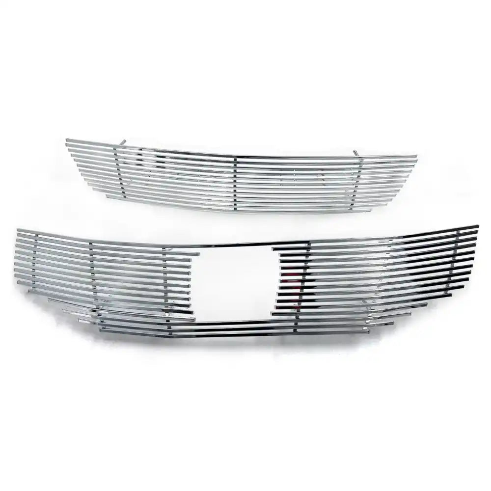 2011-2012 Honda Accord Sedan Front Upper + Lower Billet Grille Insert Chrome
