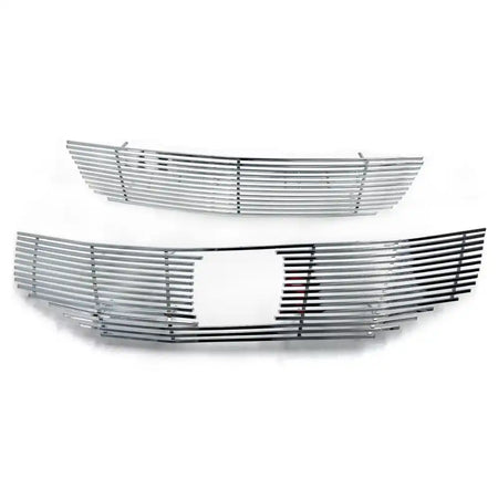 2011-2012 Honda Accord Sedan Front Upper + Lower Billet Grille Insert Chrome