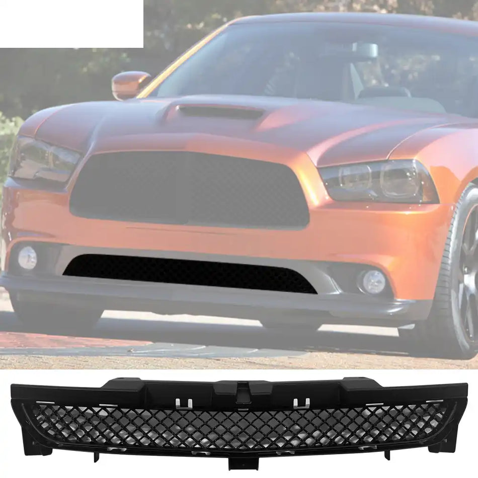 2011-2013 Dodge Charger Bentley Mesh Style Chrome Front Lower Grille