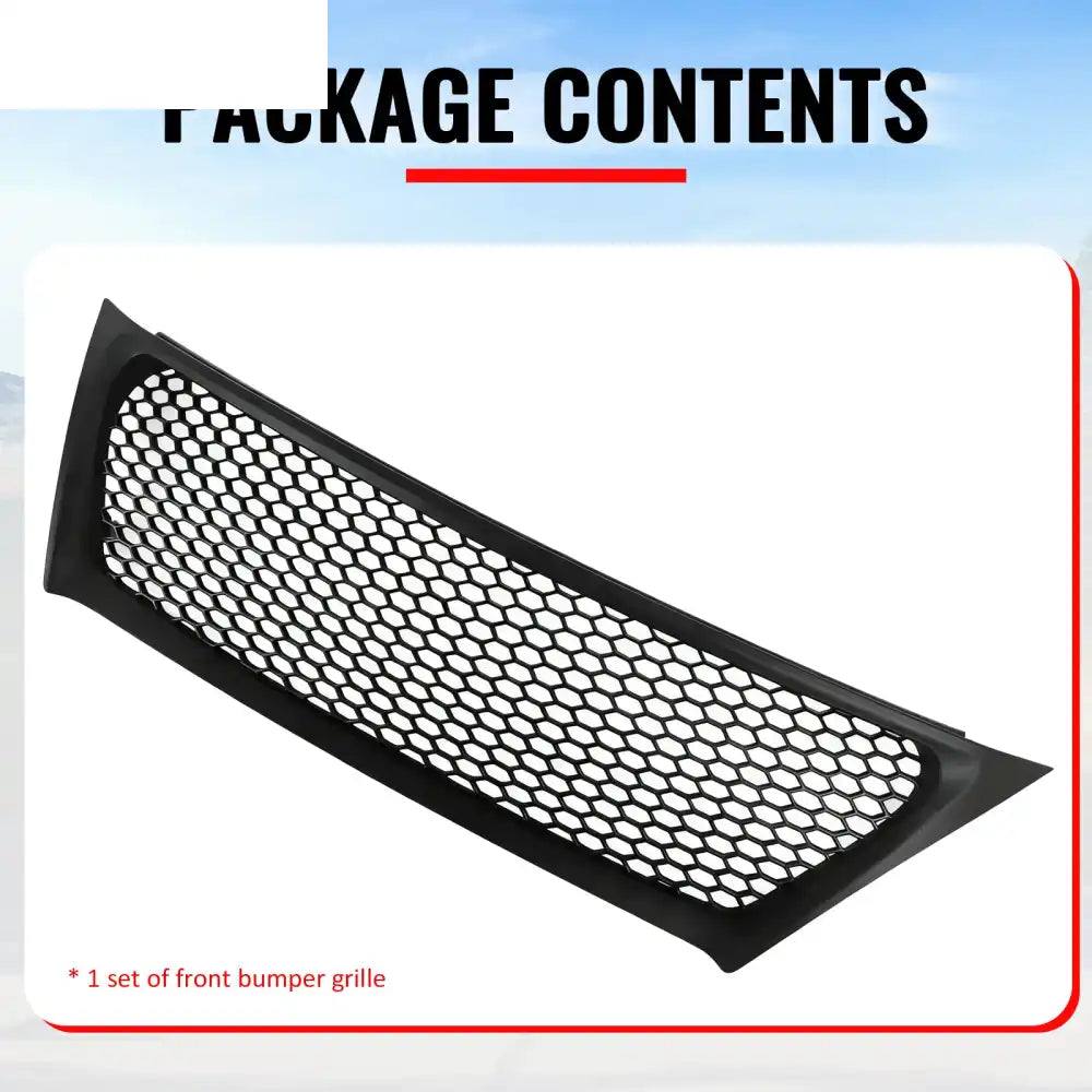 2011-2013 Lexus IS 250 IS350 Sedan Honeycomb Style Front Bumper Upper Grille Replacement Matte Black ABS Matte Black