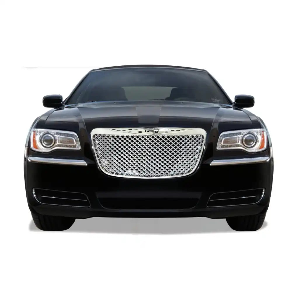 2011-2014 Chrysler 300C Mesh Style ABS Front Hood Mesh Grille - Chrome