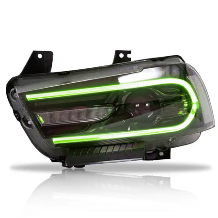 2011-2014 Dodge Charger DRL LED Headlights Lamps with 8 Colors