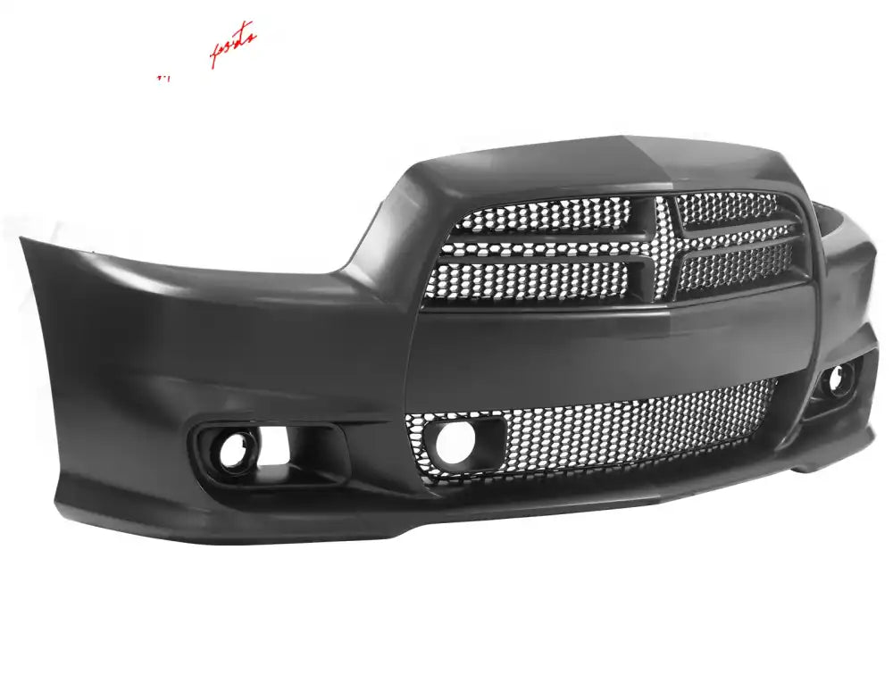 2011-2014 Dodge Charger Front Bumper Conversion Grilles SRT8 Style Black PP