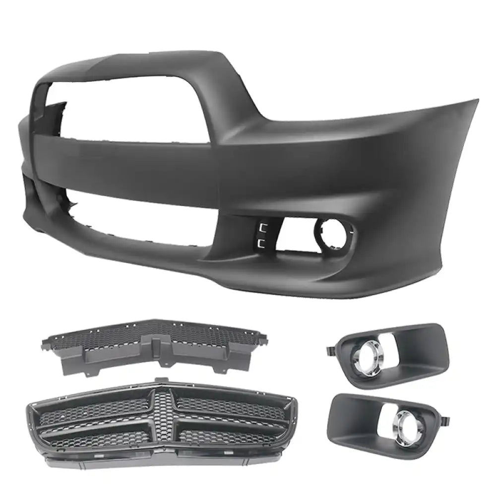 2011-2014 Dodge Charger Front Bumper Cover SRT8 Style Unpainted PP