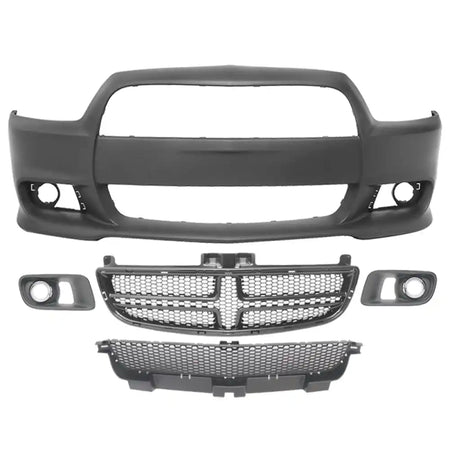 2011-2014 Dodge Charger Front Bumper Cover SRT8 Style Unpainted PP