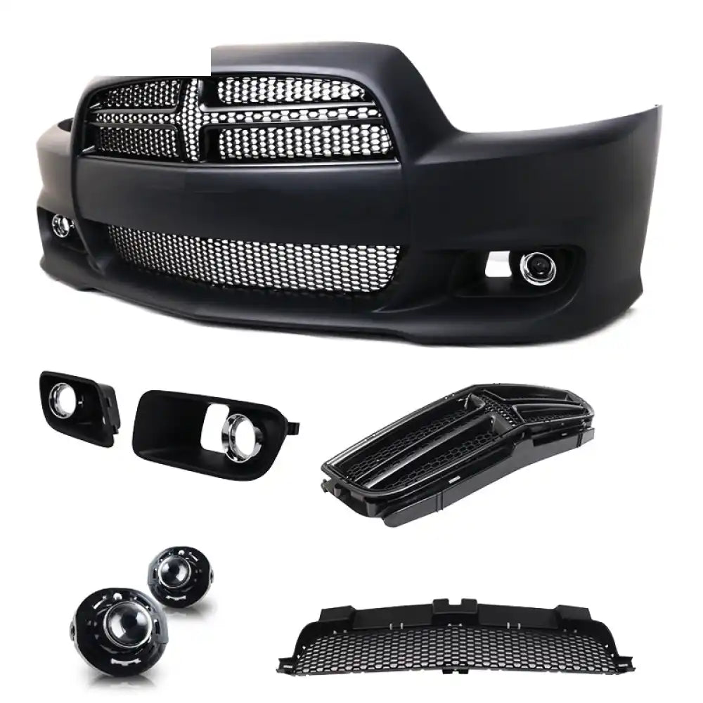 2011-2014 Dodge Charger SRT OE Black Front Bumper Conversion Cover PP