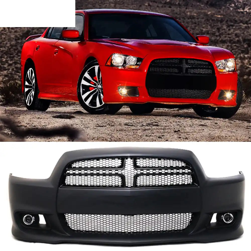 2011-2014 Dodge Charger SRT OE Black Front Bumper Conversion Cover PP