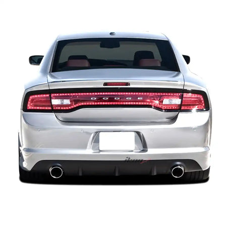 2011-2014 Dodge Charger Unpainted Black Rear Bumper Conversion PP