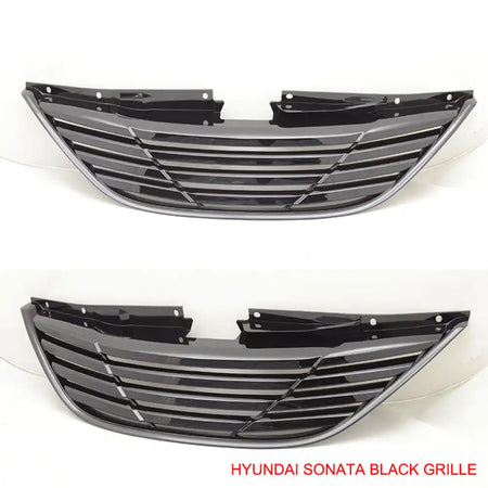 2011-2014 Hyundai Sonata Horizontal Style Front Upper Hood Grille ABS