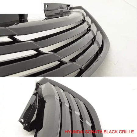 2011-2014 Hyundai Sonata Horizontal Style Front Upper Hood Grille ABS