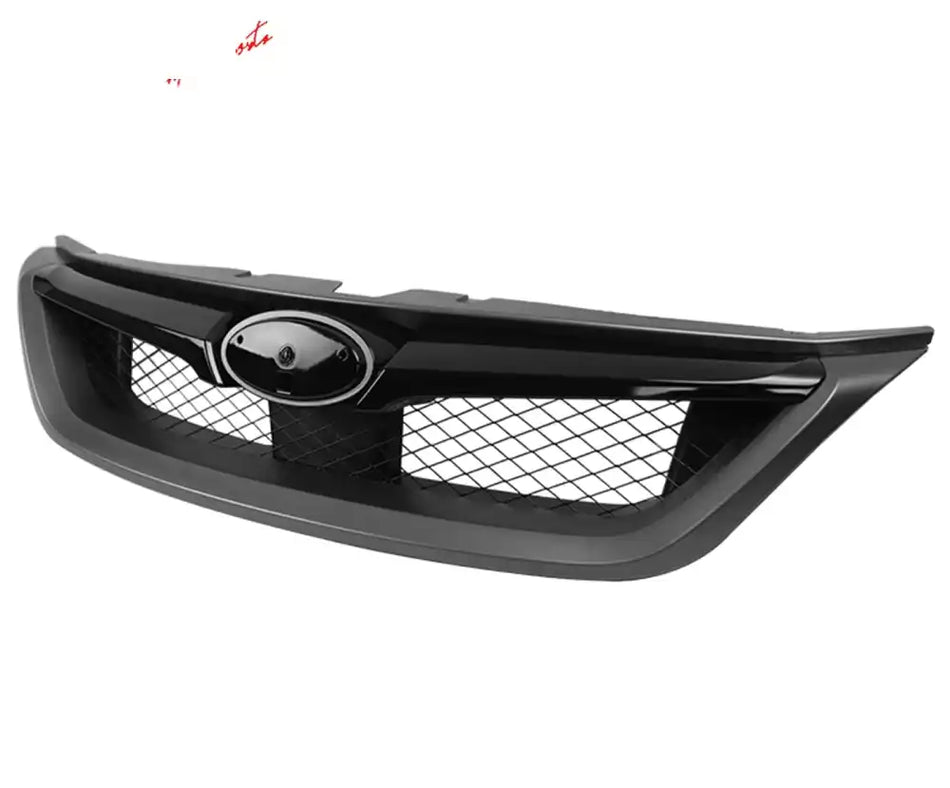 2011-2014 Subaru Impreza WRX OE Style Grille Gloss Black W/ Gray ABS