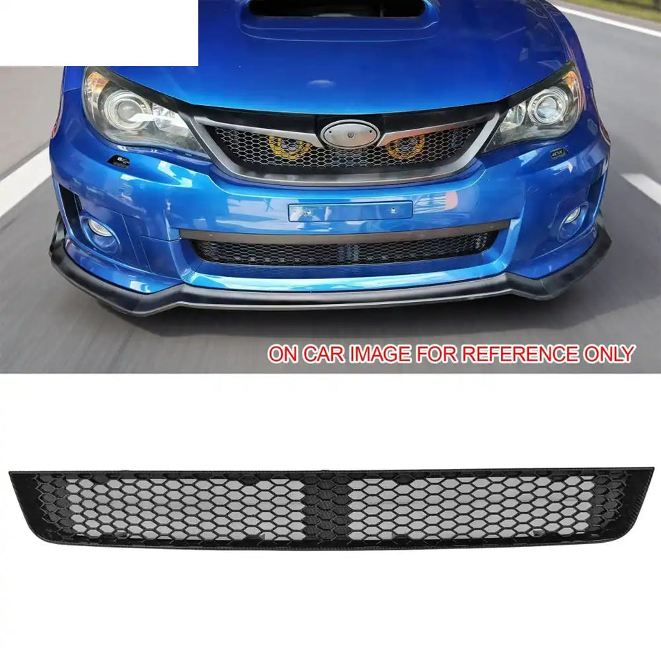 2011-2014 Subaru Impreza WRX & WRX STI Honeycomb Style Front Bumper Lower Grille Insect Prevention Carbon Fiber Print
