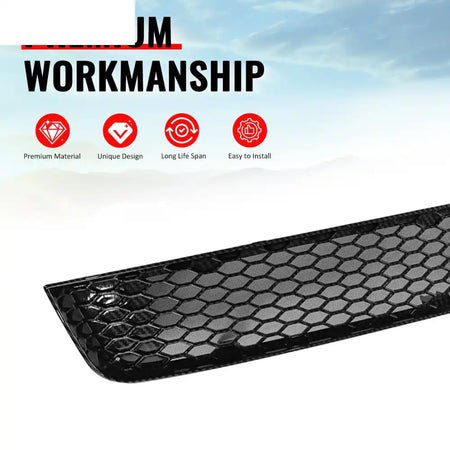 2011-2014 Subaru Impreza WRX & WRX STI Honeycomb Style Front Bumper Lower Grille Insect Prevention Carbon Fiber Print
