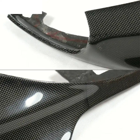 2011-2016 BMW 5 Series F10 V Style Front Bumper Lip Carbon Fiber