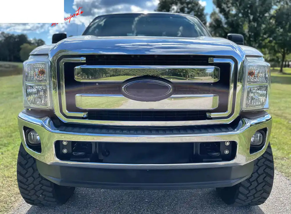 2011-2016 Ford F-250 OE Style Chrome Front Bumper Upper Grille ABS