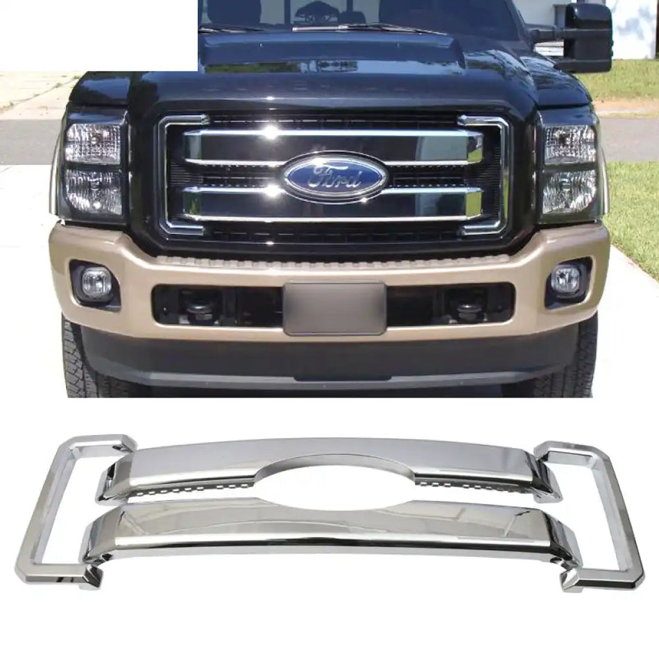 2011-2016 Ford F250 350 450 550 Super Duty Chrome Front Car Grille