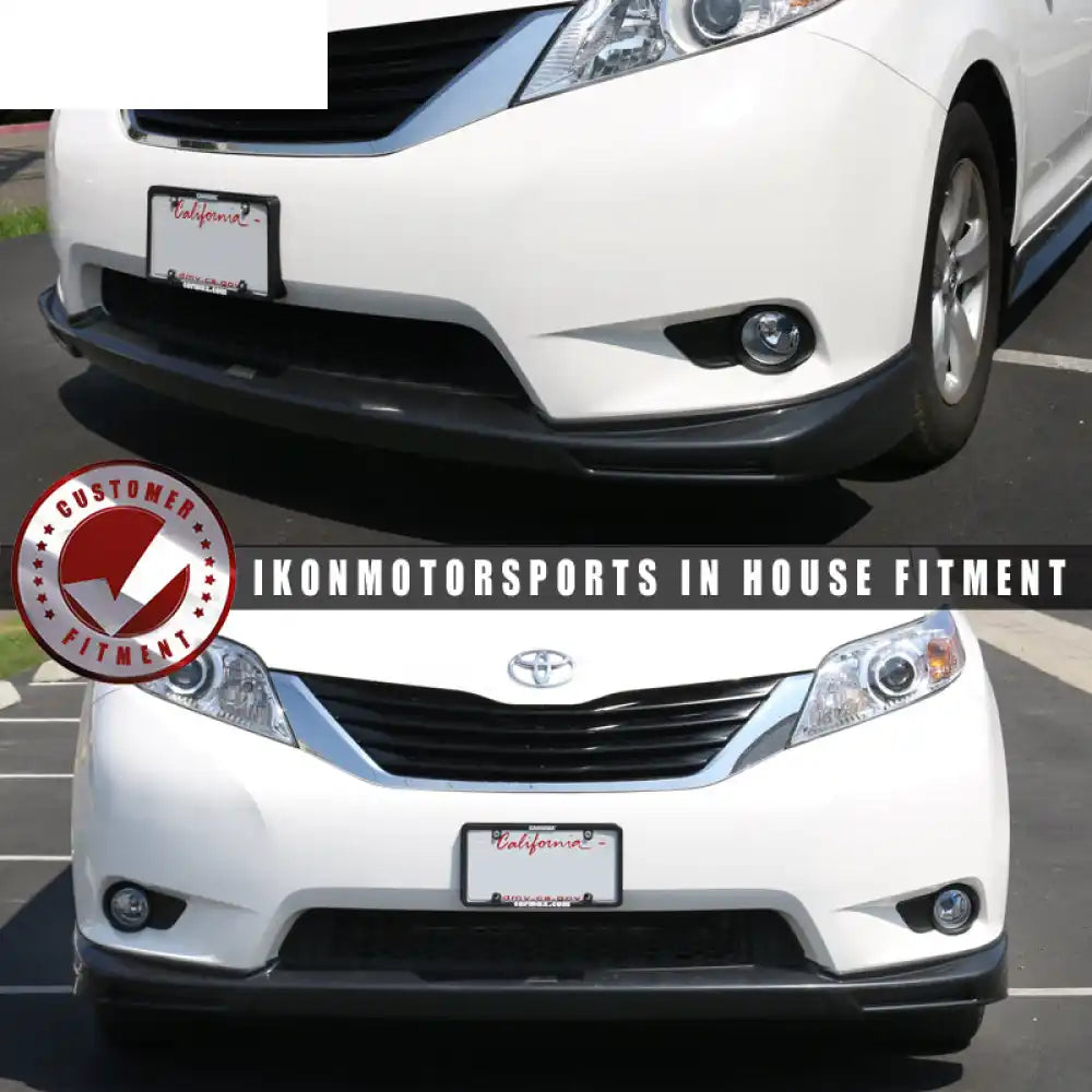 2011-2017 Toyota Sienna XL30 5Dr Van MP Front Bumper Lip Spoiler - ABS