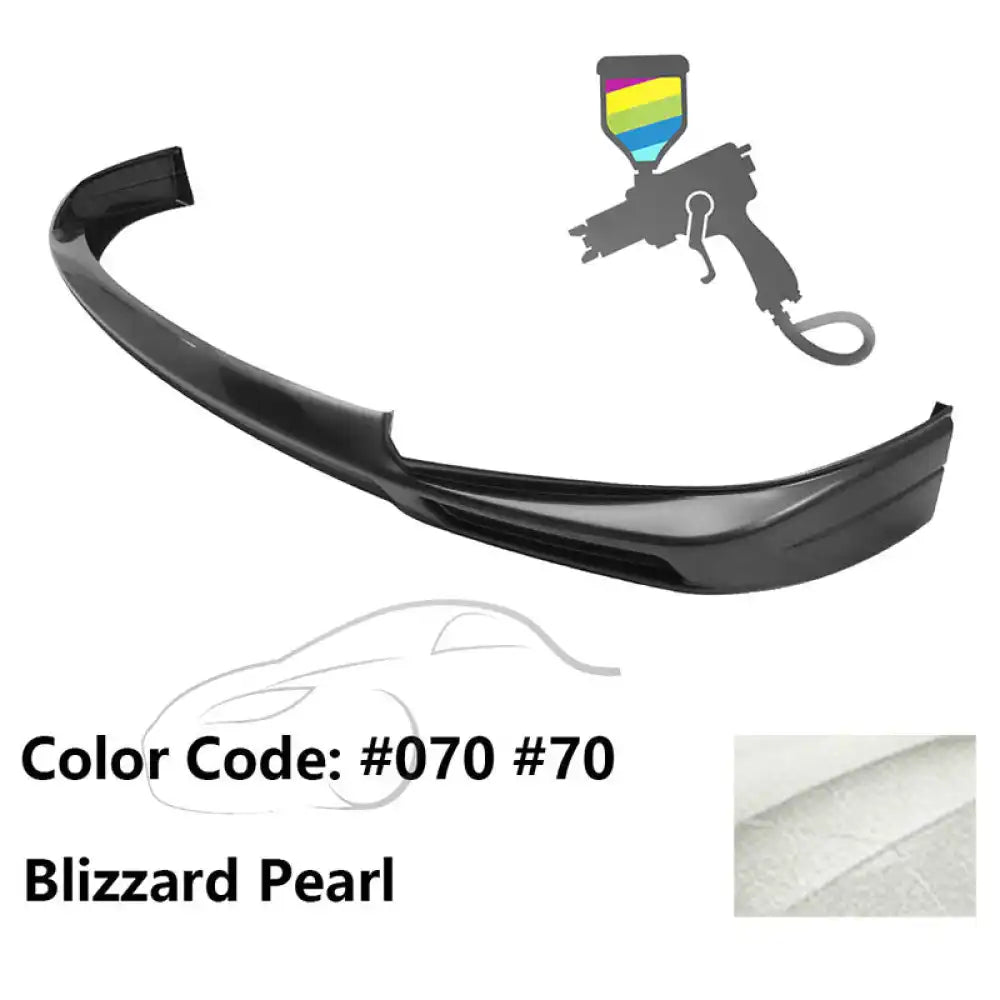2011-2017 Toyota Sienna XL30 5Dr Van MP Front Bumper Lip Spoiler - ABS Painted #070, 70 Blizzard Pearl