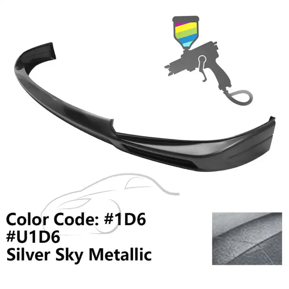 2011-2017 Toyota Sienna XL30 5Dr Van MP Front Bumper Lip Spoiler - ABS Painted #1D6, U1D6 Silver Sky Metallic
