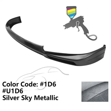 2011-2017 Toyota Sienna XL30 5Dr Van MP Front Bumper Lip Spoiler - ABS Painted #1D6, U1D6 Silver Sky Metallic