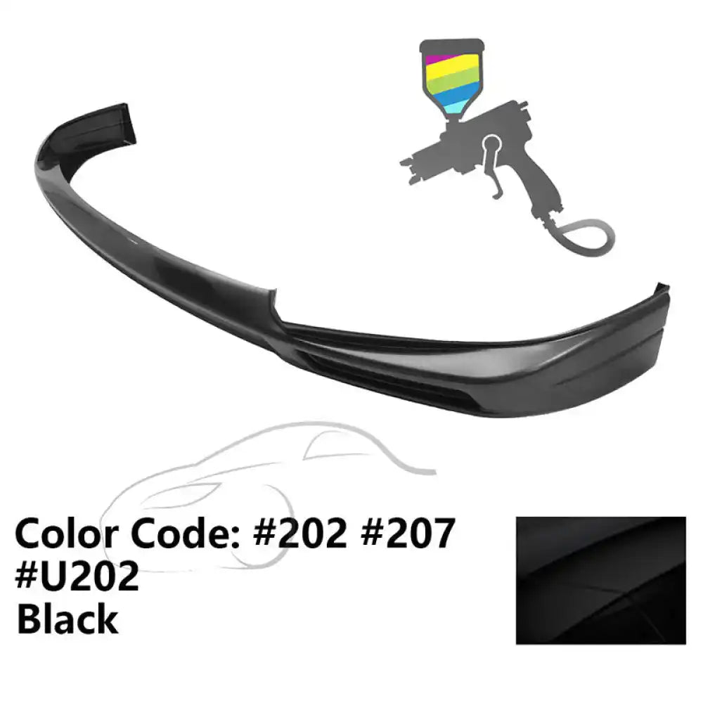 2011-2017 Toyota Sienna XL30 5Dr Van MP Front Bumper Lip Spoiler - ABS Painted #202, 207, U202 Black