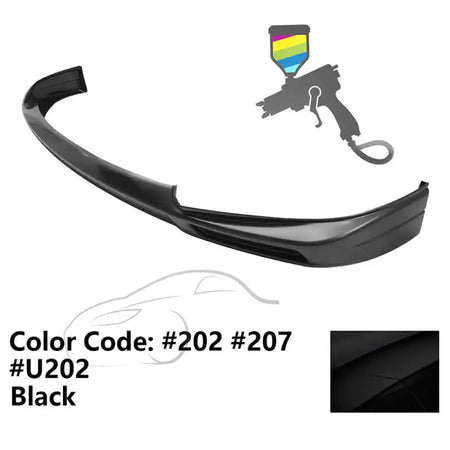 2011-2017 Toyota Sienna XL30 5Dr Van MP Front Bumper Lip Spoiler - ABS Painted #202, 207, U202 Black