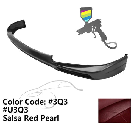 2011-2017 Toyota Sienna XL30 5Dr Van MP Front Bumper Lip Spoiler - ABS Painted #3Q3, U3Q3 Salsa Red Pearl