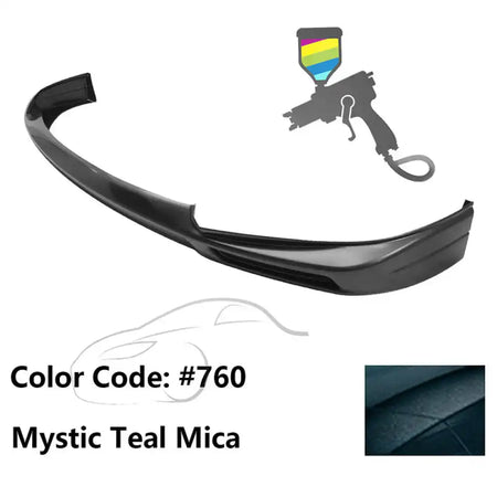2011-2017 Toyota Sienna XL30 5Dr Van MP Front Bumper Lip Spoiler - ABS Painted #760 Mystic Teal Mica