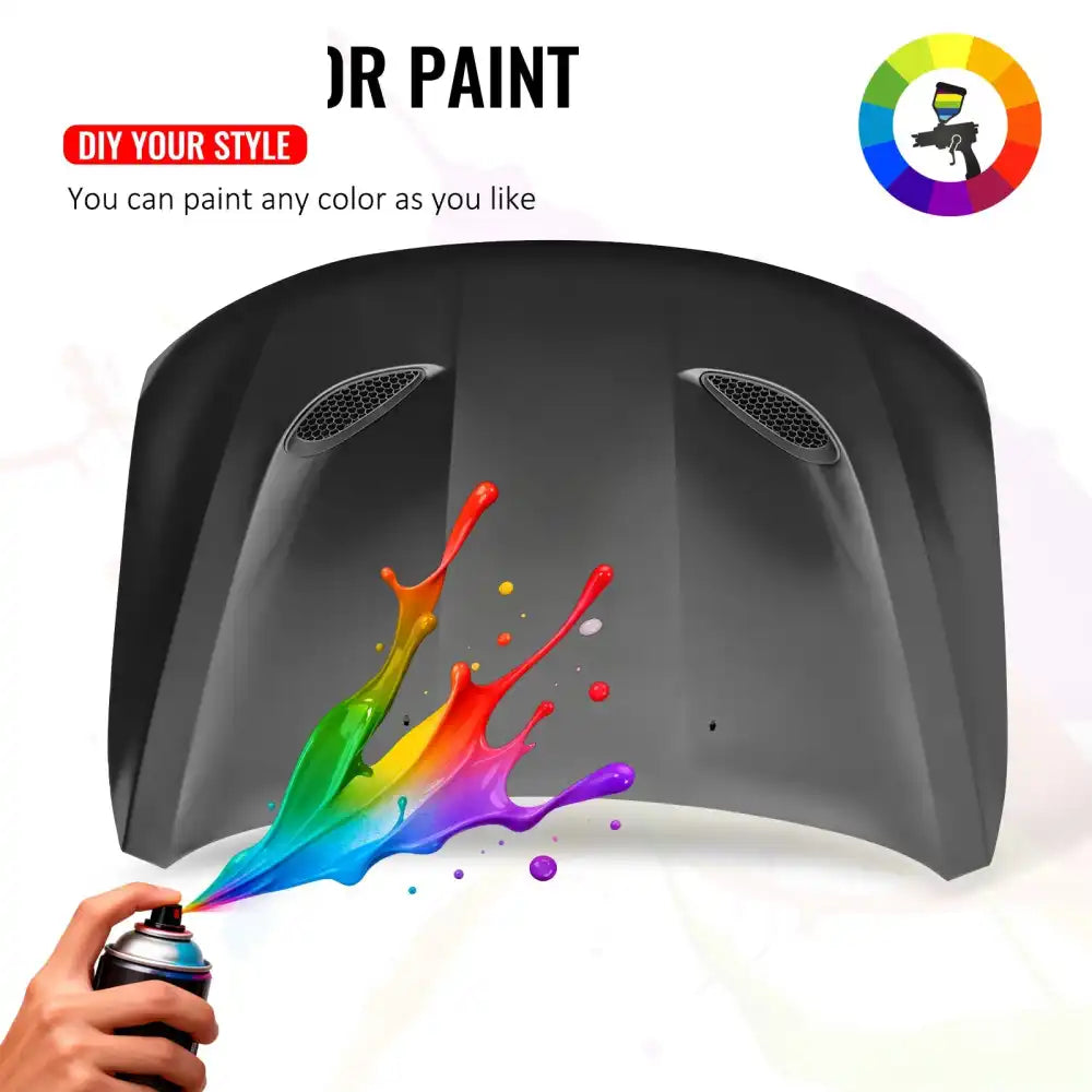 2011-2021 Jeep Grand Cherokee Trackhawk Style Front Hood Aluminum