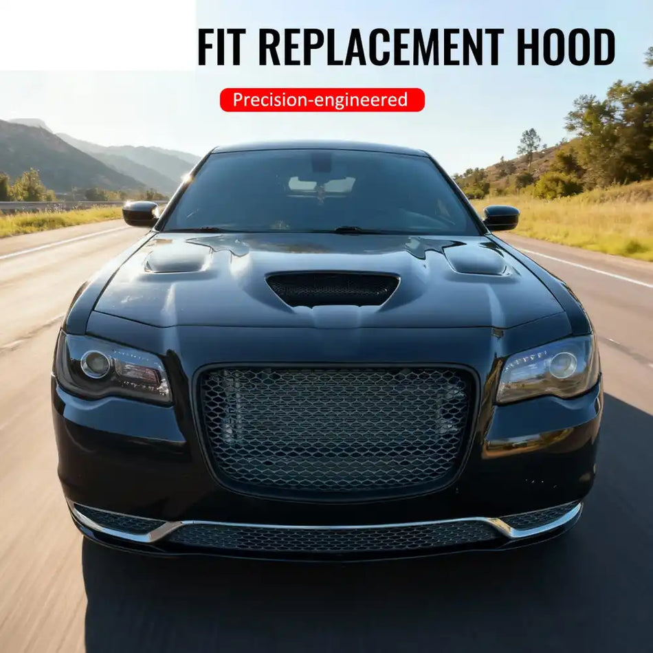 2011-2023 Chrysler 300 SRT Hellcat Front Hood Scoop Vent Aluminum