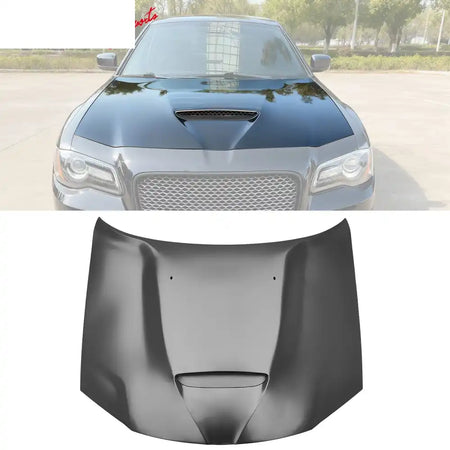 2011-2023 Chrysler 300 SRT Style Front Hood Scoop Vent Black Aluminum