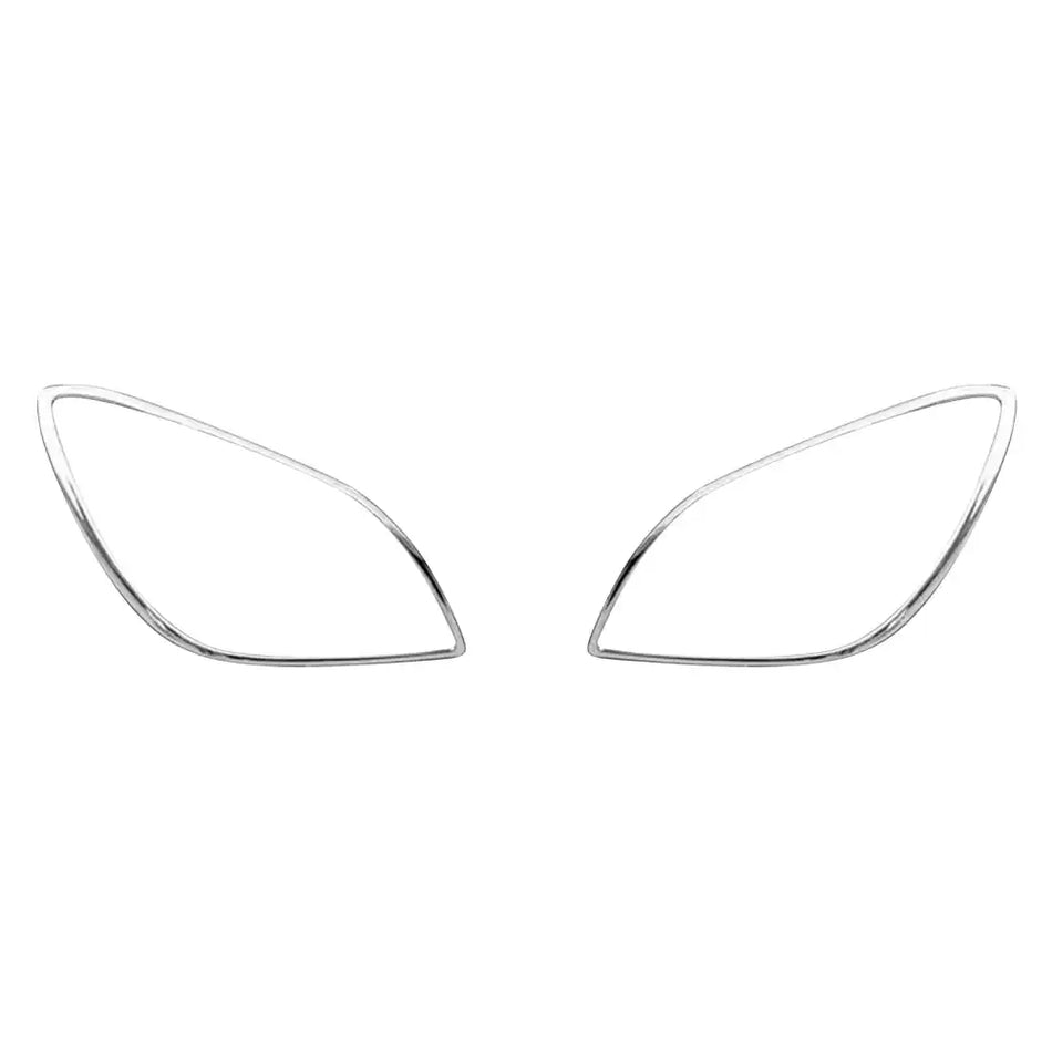 2012-2013 Benz SLK-Class-R172 Chrome Headlights Trim Bezel Cover Surround Rim ABS