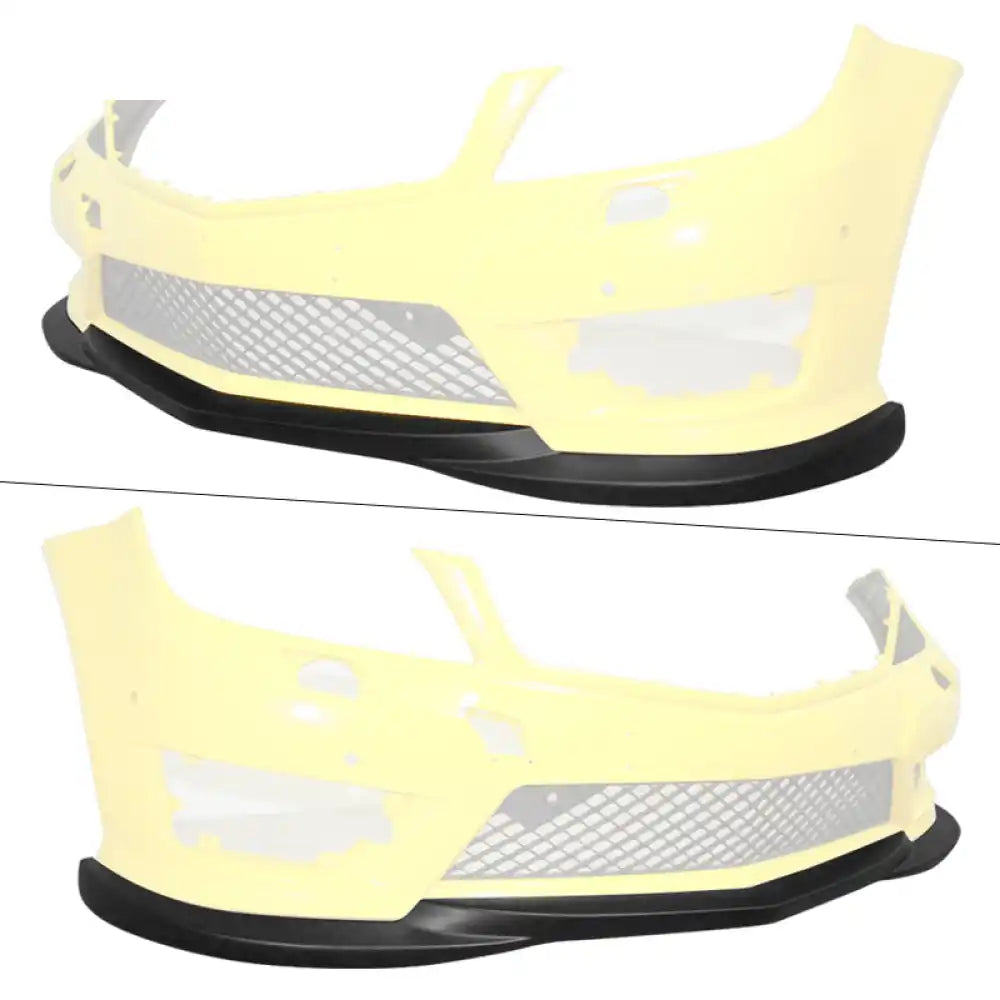 2012-2014 Benz W204 C Class GH Style Matte Black Front Bumper Lip ABS