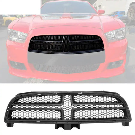 2012-2014 Dodge Charger SRT8 OE Style Unpainted Front Upper Grille ABS