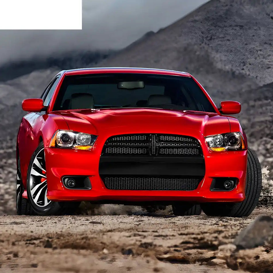 2012-2014 Dodge Charger SRT8 OE Style Unpainted Front Upper Grille ABS