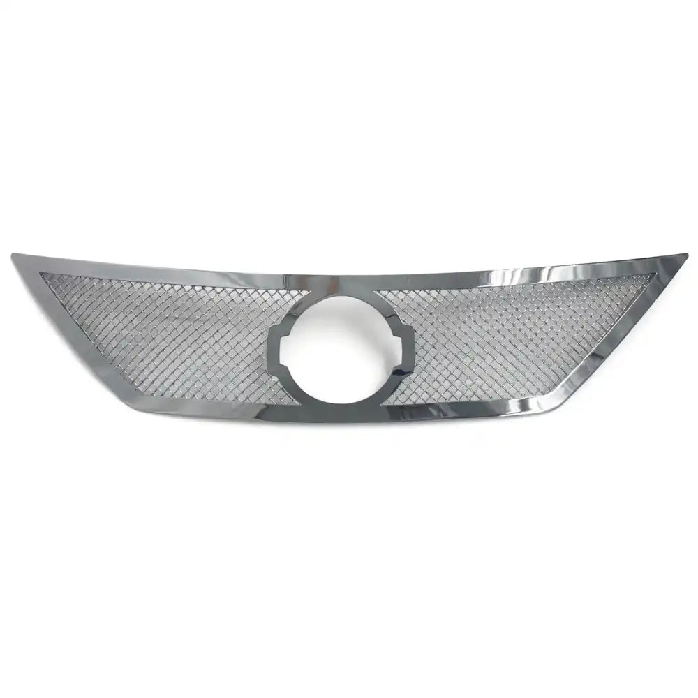 2012-2014 Nissan Versa Mesh Style Front Bumper Upper Grille Chrome Chrome