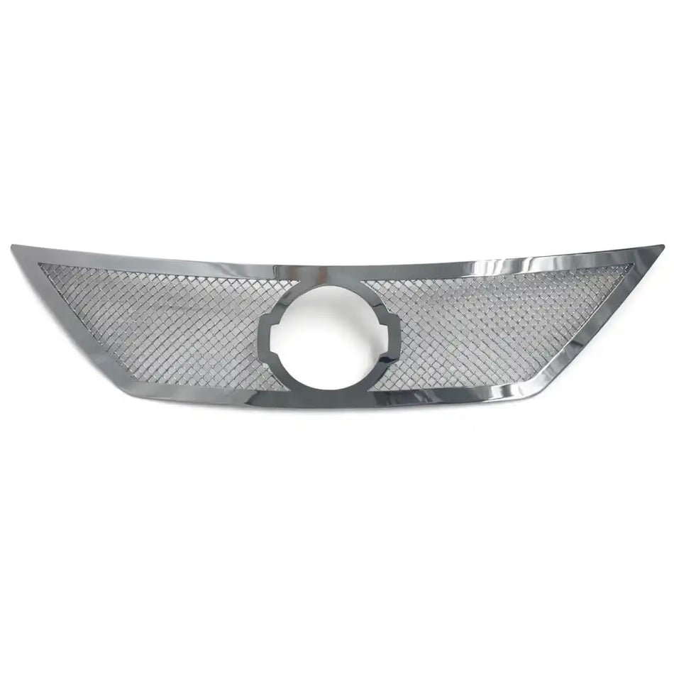 2012-2014 Nissan Versa Mesh Style Front Bumper Upper Grille Chrome Chrome