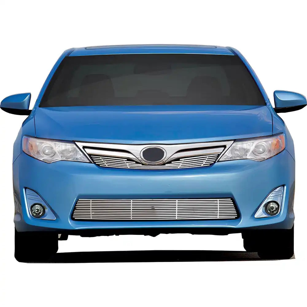 2012-2014 Toyota Camry Chrome Front Bumper Hood Grille Stainless Steel