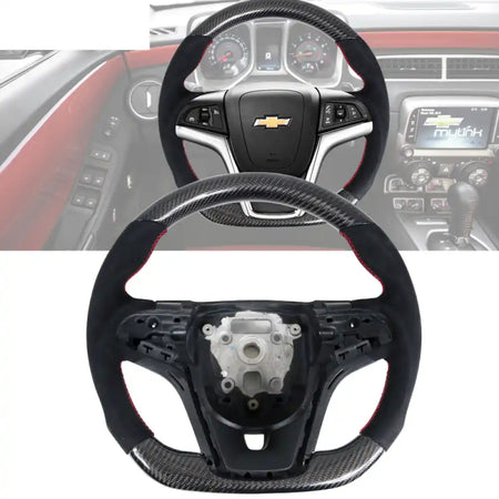 2012-2015 Camaro Steering Wheel Carbon Fiber Carbon Fiber / CF & Synthetic Suede