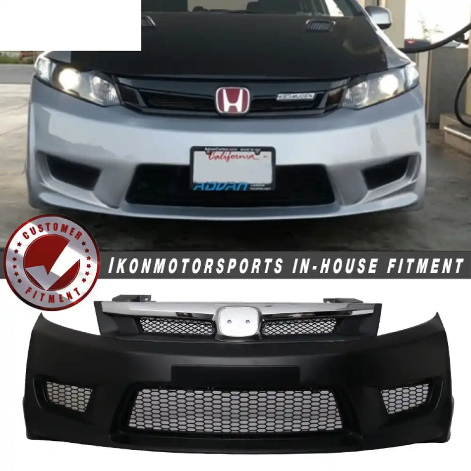 2012-2015 Honda Civic CTR Type R Unpainted Front Bumper Cover PP