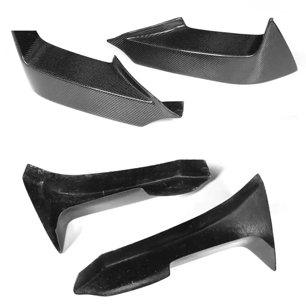2012-2017 BMW 6 Series F12 F13 P Style Front Bumper Lip Carbon Fiber