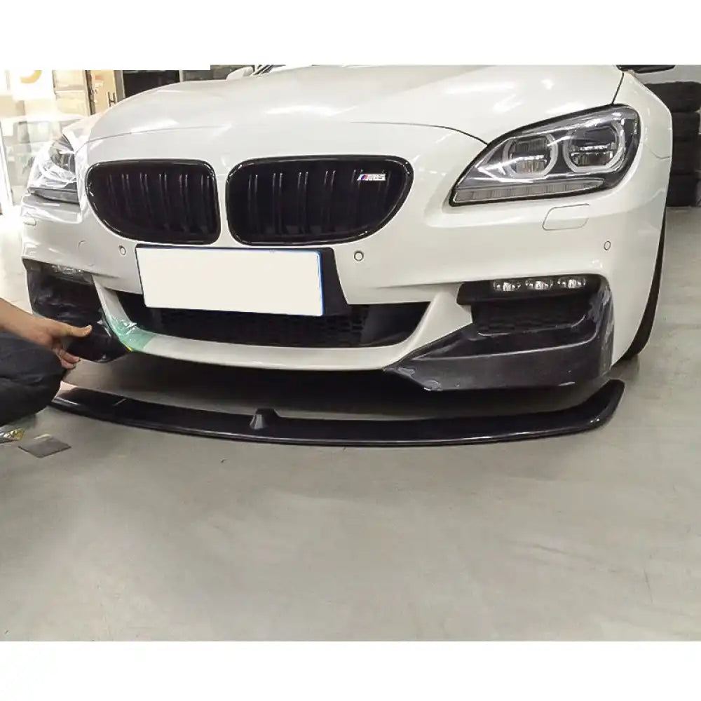 2012-2017 BMW 6 Series F12 F13 P Style Front Bumper Lip Carbon Fiber