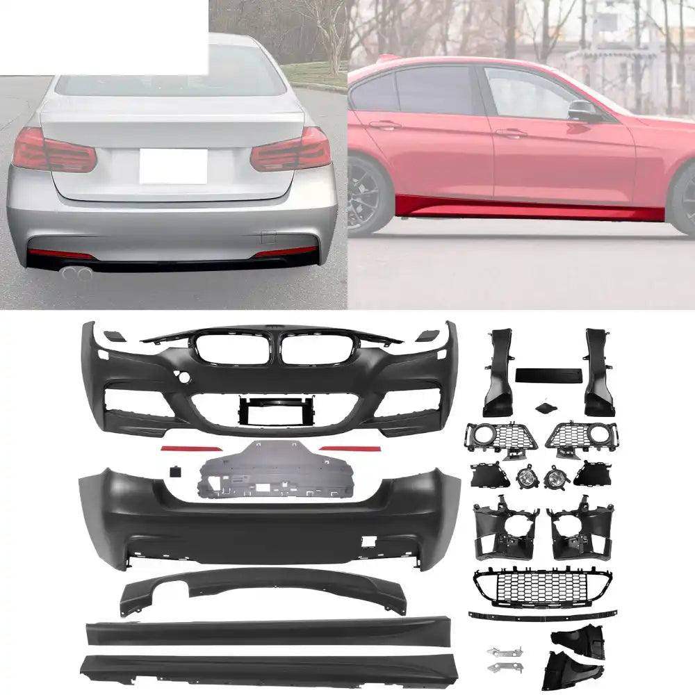 2012-2018 BMW 3-Series F30 M-Tech Side Skirts Front Rear Bumper Covers